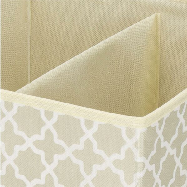 Organizator dulap tip lada cu 3 sertare, 31x31x22cm, cu model, bej - Image 10