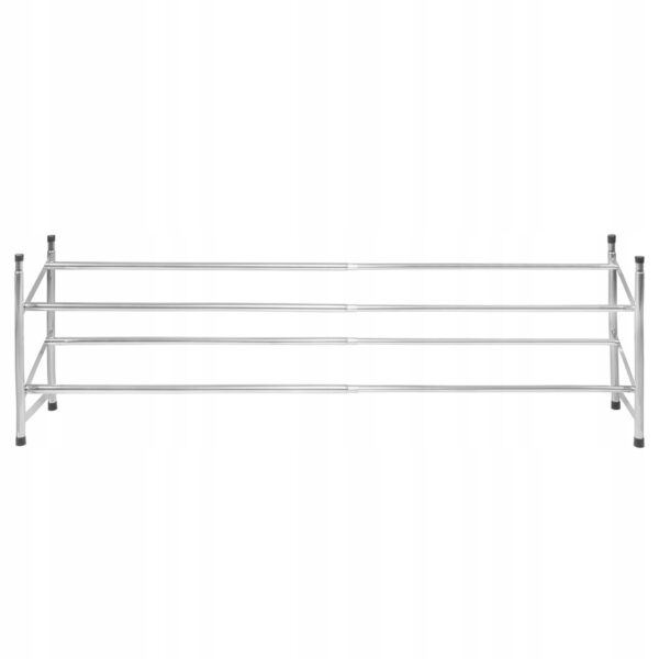 Kihúzható cipős szekrény 2 polccal, 62-115cm, króm - Image 10