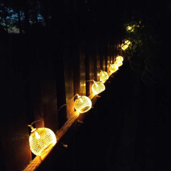 Fényfüzér, LED, Altros modell, 10 izzó, 380cm, napelemes töltés, meleg fehér fény - Image 11