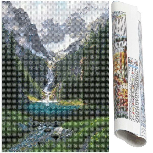 5D keresztszemes hímzőkészlet, 30x40cm, Cascada modell - Image 17