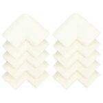 10db sarokvédő készlet a gyerekek biztonságáért, 60x35mm, EPE hab, krém