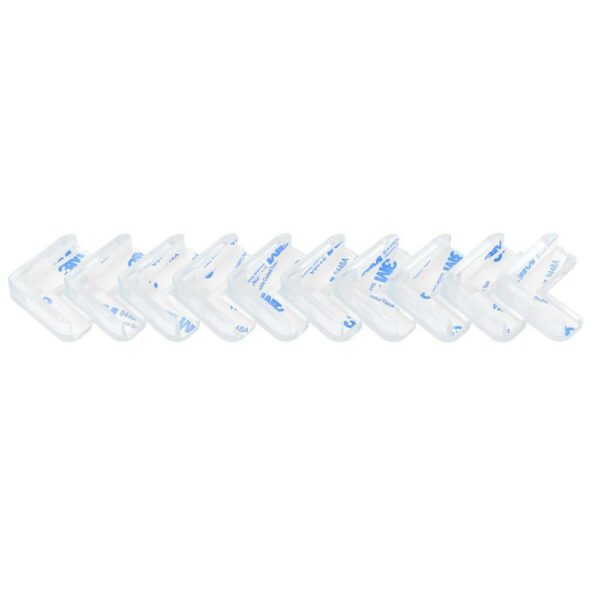 Set 10 protectii colturi pentru siguranta copii, drepte, 40x15mm, silicon, transparent - Image 12