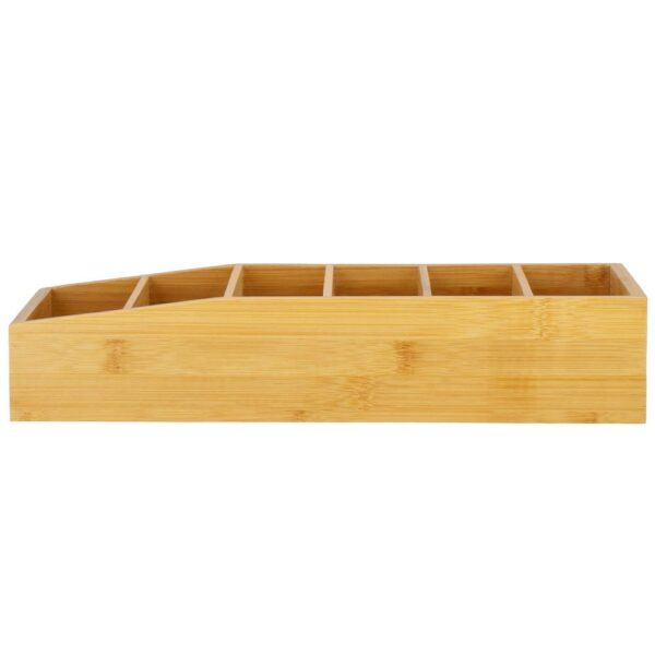 Konyhai rendszerező fűszeres zacskókhoz, bambuszból, 35x15x7cm, natúr - Image 13