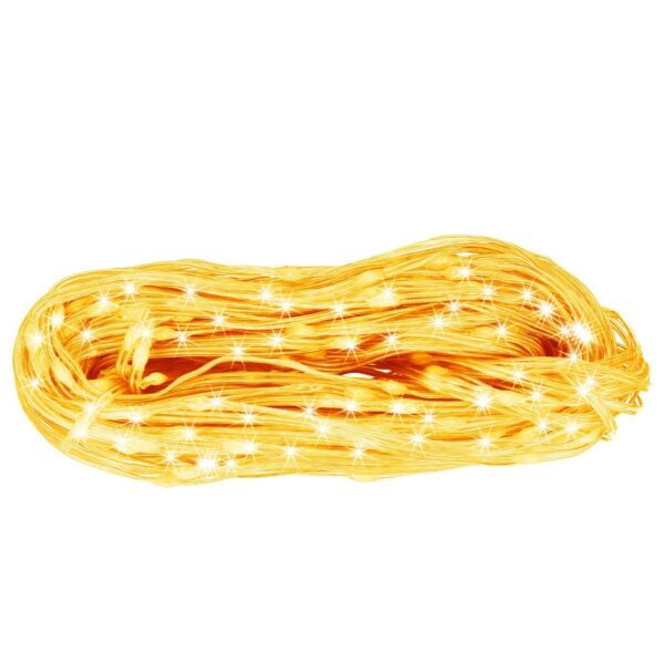 Fényfüggöny 300 LED, 3x3m, beltérre, távirányítóval, meleg fehér (sárga) - Image 13