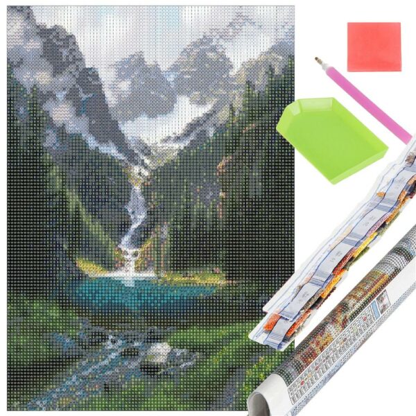 5D keresztszemes hímzőkészlet, 30x40cm, Cascada modell - Image 19
