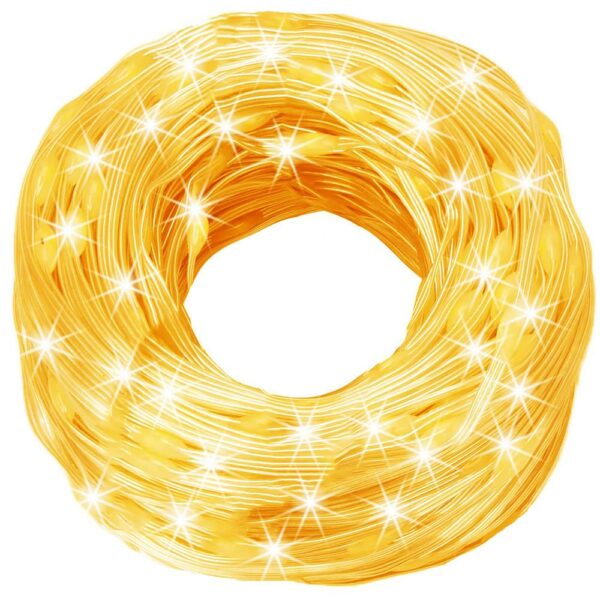 Fényfüggöny 300 LED, 3x3m, beltérre, távirányítóval, meleg fehér (sárga) - Image 14