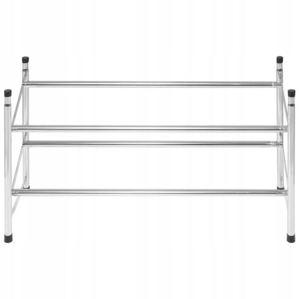 Kihúzható cipős szekrény 2 polccal, 62-115cm, króm - Image 12