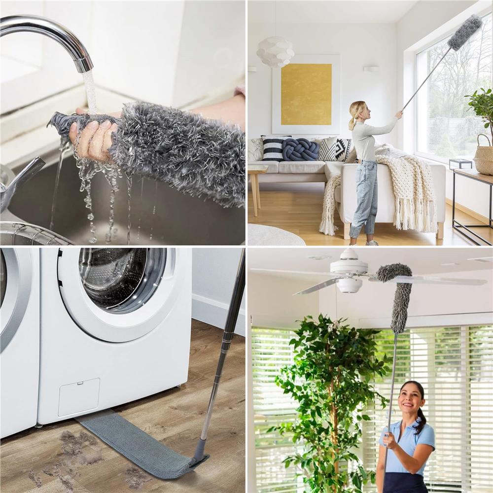 Teleszkópos porseprű nehezen elérhető helyekhez, 3 részes készlet, 75–255 cm - Image 14