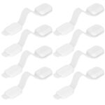 8 db fiók és ajtózár biztosíték készlet, műanyag és szilikon, állítható, 19 cm, fehér