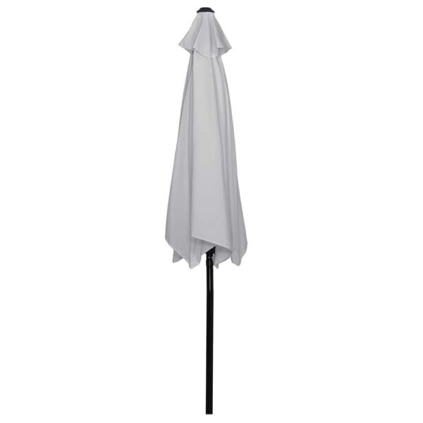 Kerti terasz esernyő, fogantyús és dönthető, átmérője 260 cm, szürke - Image 14