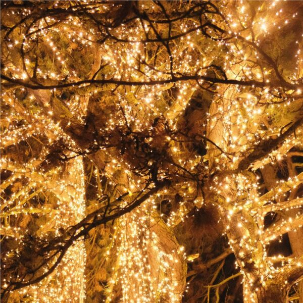Fényszerelés a karácsonyfához, 17,5 méter, 300 LED, 8 funkciós, meleg fehér - Image 15