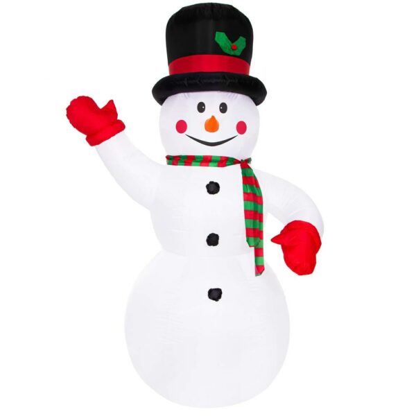 Figurina Craciun Om de Zapada, gonflabila, cu iluminare LED, umflare automata, 180cm - Image 15