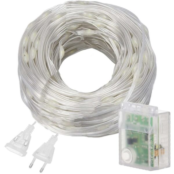 Fényfüggöny 300 LED, 3x3m, beltérre, távirányítóval, meleg fehér (sárga) - Image 16