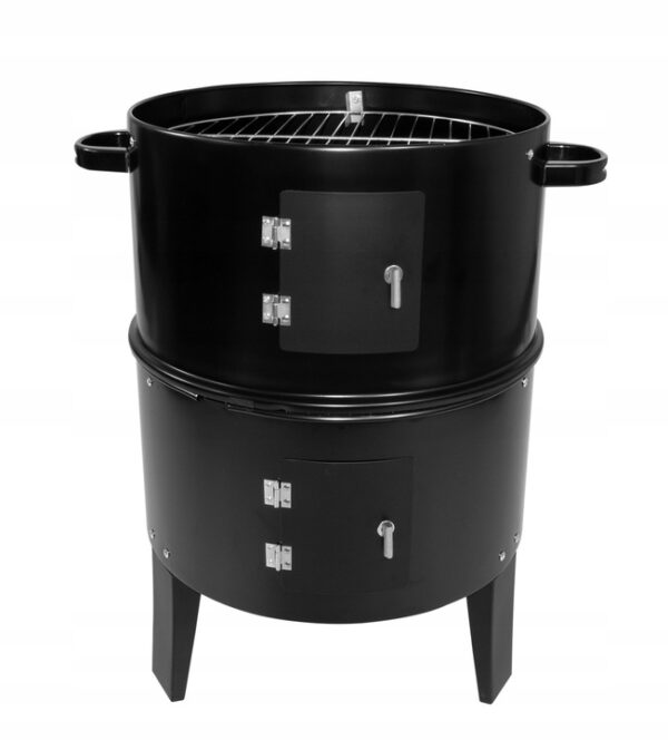 Gratar metalic pe carbuni, inchis pe 3 nivele, cu capac si termometru, 83x40x38cm - Image 7