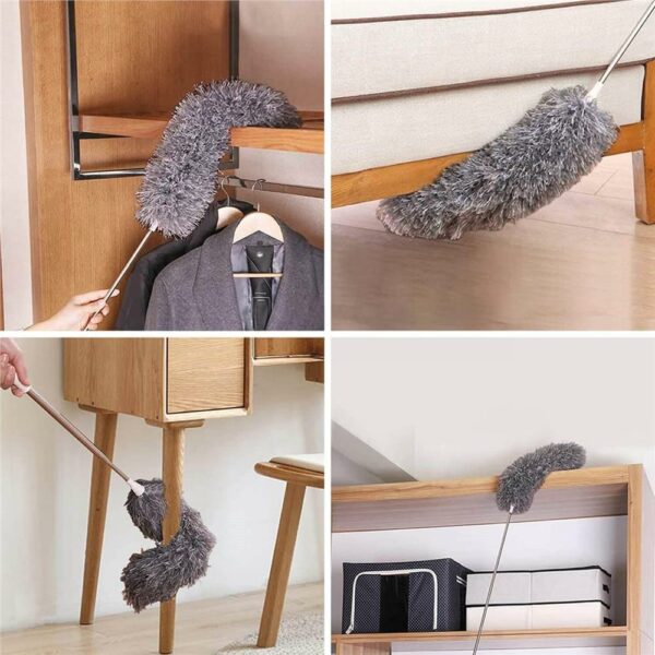 Pamatuf pentru praf cu coada telescopica pentru zone greu accesibile, 2 piese, 75-254 cm - Image 15
