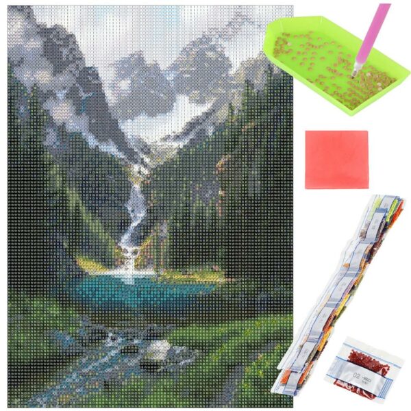 5D keresztszemes hímzőkészlet, 30x40cm, Cascada modell - Image 21