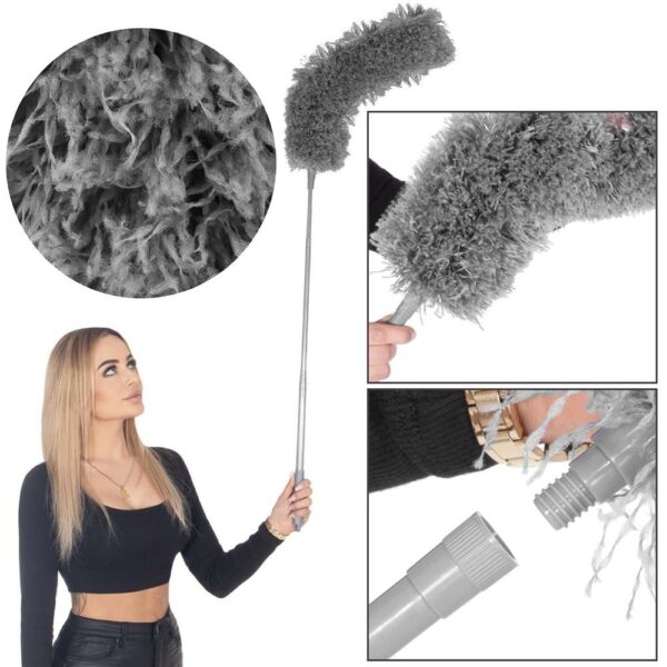 Pamatuf pentru praf cu coada telescopica pentru zone greu accesibile, 2 piese, 75-254 cm - Image 16