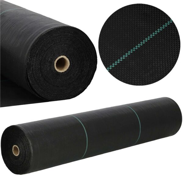Folie agrotextil, mulcire, antiburuieni, filtru UV, 100 x 0.8metri, 90g/m2, negru - Image 18
