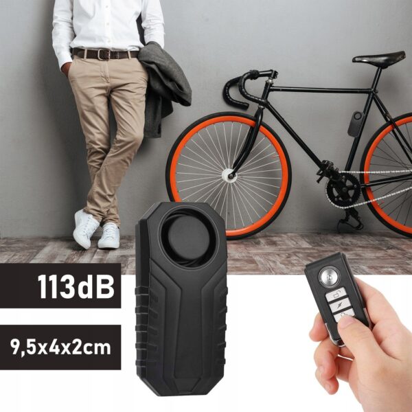 Lopásgátló kerékpárra és motorra, vibrációs szenzor, vízálló, távirányítóval, 113 db - Image 14