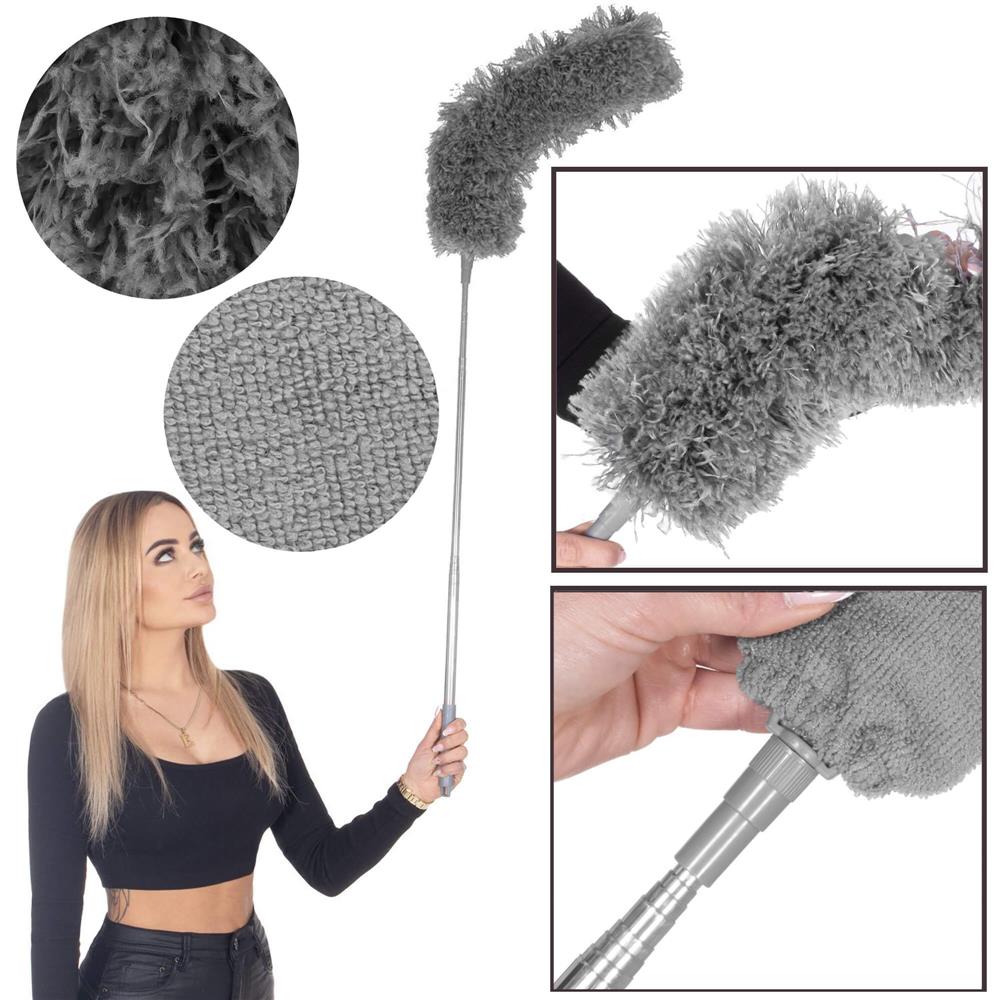 Teleszkópos porseprű nehezen elérhető helyekhez, 3 részes készlet, 75–255 cm - Image 10