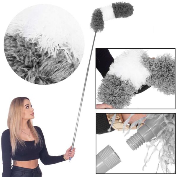 Pamatuf pentru praf cu coada telescopica pentru zone greu accesibile, 2 piese, 78-280 cm - Image 18