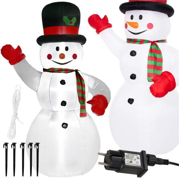 Figurina Craciun Om de Zapada, gonflabila, cu iluminare LED, umflare automata, 180cm - Image 19