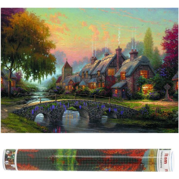 5D keresztszemes hímzőkészlet, 30x40cm, Stone Bridge modell - Image 19