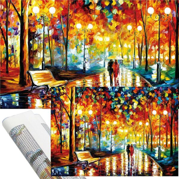 5D keresztszemes hímzőkészlet, 30x40cm, Alee in the park modell - Image 20