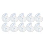 10db sarokvédő készlet a gyermekek biztonságáért, kerek, 30x25mm, szilikon, átlátszó