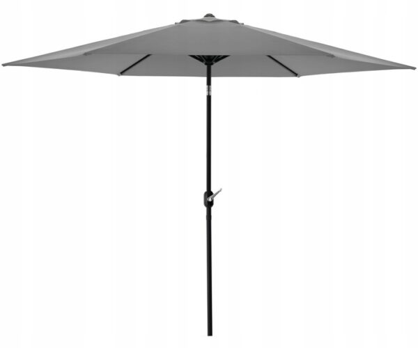 Umbrela terasa gradina, cu inclinare si husa, 300cm, Gri - Image 2