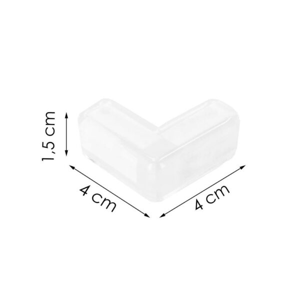 Set 10 protectii colturi pentru siguranta copii, drepte, 40x15mm, silicon, transparent - Image 22