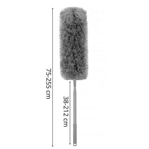Pamatuf pentru praf cu coada telescopica pentru zone greu accesibile, 4 piese, 75-255 cm - Image 3