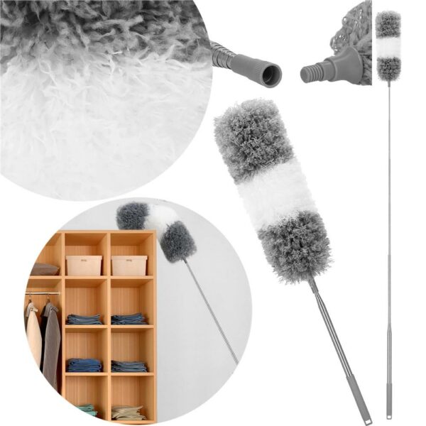Pamatuf pentru praf cu coada telescopica pentru zone greu accesibile, 2 piese, 78-280 cm - Image 4