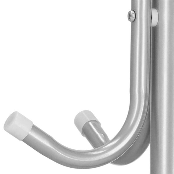 Ruhaakasztó, fa típusú, 12 akasztóval, 173 cm, szürke - Image 4