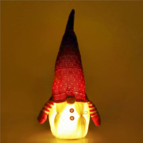 Karácsonyi figura, Manó, LED világítással, 33cm - Image 4