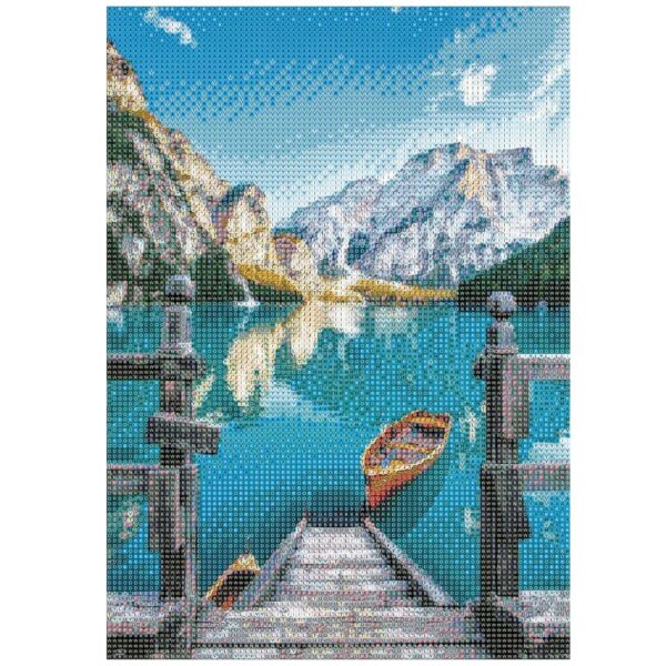 5D keresztszemes hímzőkészlet, 30x40cm, Glacier Lake modell - Image 22
