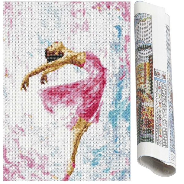 5D keresztszemes hímzőkészlet, 30x40cm, Balerina modell - Image 19