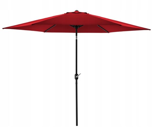 Umbrela terasa gradina, cu inclinare si husa, 300cm, Rosu - Image 4