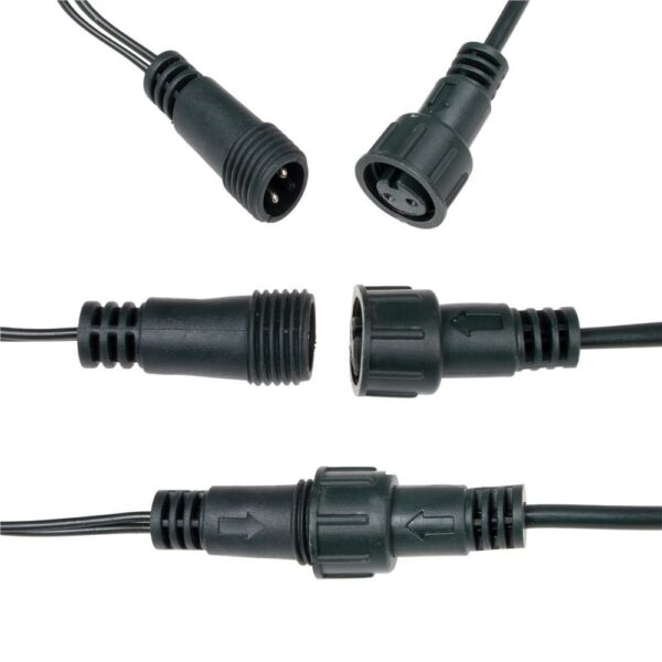 Instalatie lumini pentru bradul de Craciun, 17,5 metri, 300 LED-uri, 8 functii, multicolor - Image 5