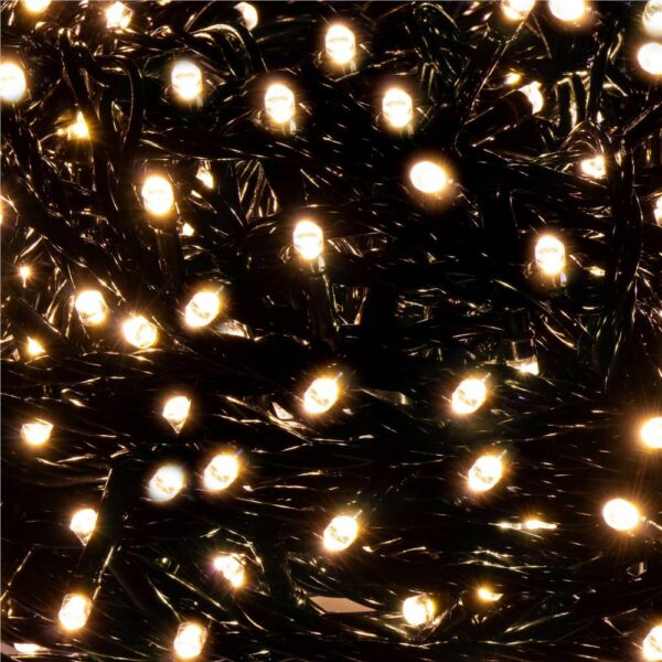 Fényszerelés a karácsonyfához, 17,5 méter, 300 LED, 8 funkciós, meleg fehér - Image 4