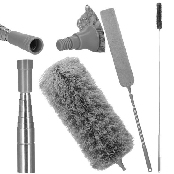 Pamatuf pentru praf cu coada telescopica pentru zone greu accesibile, 4 piese, 75-255 cm - Image 5