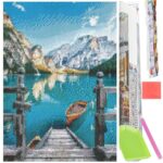 5D keresztszemes hímzőkészlet, 30x40cm, Glacier Lake modell