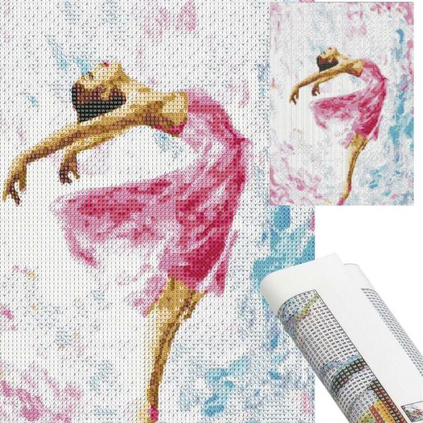 5D keresztszemes hímzőkészlet, 30x40cm, Balerina modell - Image 20