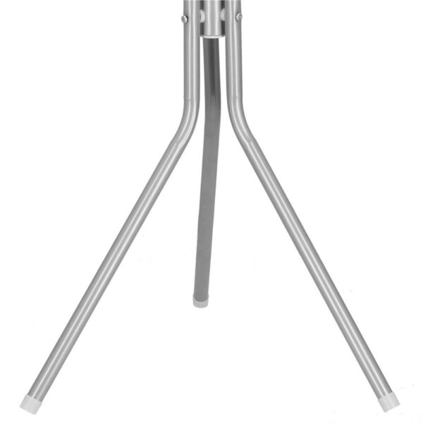 Ruhaakasztó, fa típusú, 12 akasztóval, 173 cm, szürke - Image 6
