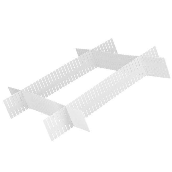 Fiókrendszerező 4 rekesszel, 46x7cm, fehér - Image 6