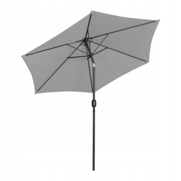 Umbrela terasa gradina, cu inclinare si husa, 300cm, Gri - Image 5