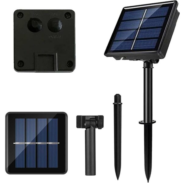 Fényfüzér napelemes töltéssel, 200 LED, 22 méter, 8 funkció, hideg fehér - Image 7
