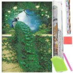 5D keresztszemes hímzőkészlet, 30x40cm, Páva mintás