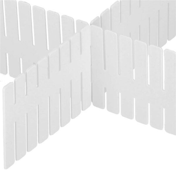 Fiókrendszerező 4 rekesszel, 46x7cm, fehér - Image 8