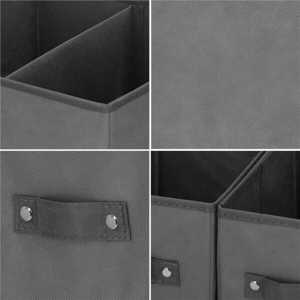 Organizator dulap tip lada cu 3 sertare, 31x31x22cm, gri inchis - Image 7